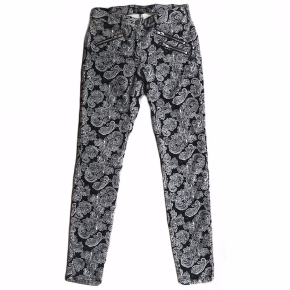 Maison Scotch - Corduroy Paisley Printed Moto Jean